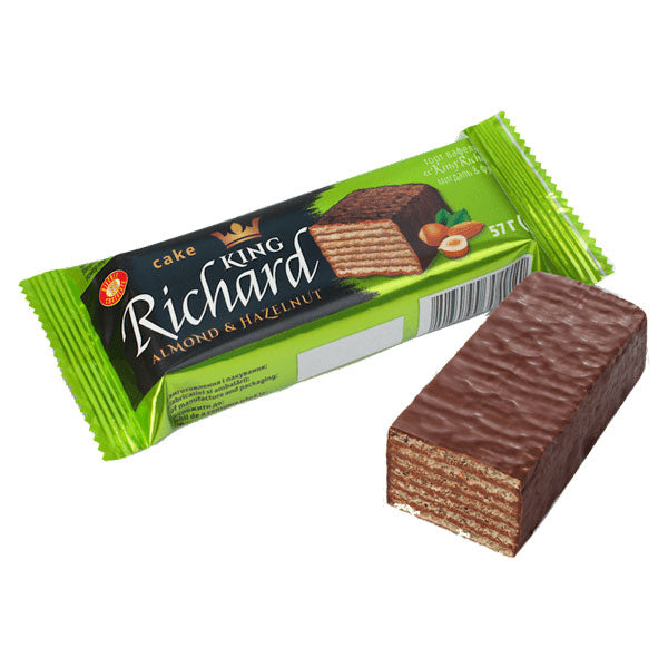 Wafers King Richard with Almond and Hazelnuts – 2.01 oz (57gr)